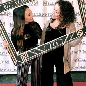 Black & cream striped pants!